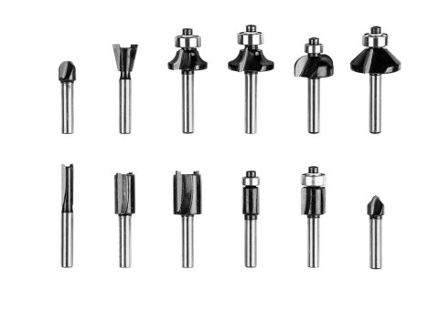 Frezy widiowe, trzpień 6 mm, zestaw 12 szt. Frezy widiowe, trzpień 6 mm, zestaw 12 szt.