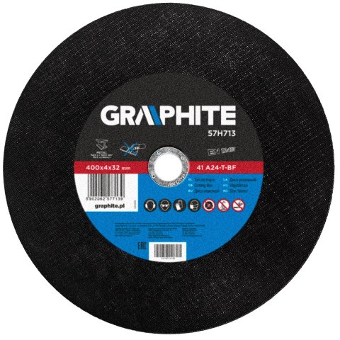 Tarcza tnąca do metalu 400 x 4.0 x 32 mm, 41 A24-T-BF Tarcza tnąca do metalu 400 x 4.0 x 32 mm, 41 A24-T-BF