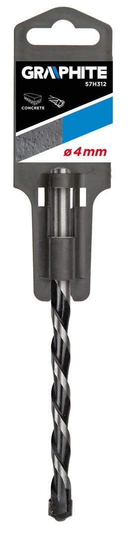 Wiertło do betonu 4 x 75 mm, końcówka motylkowa Wiertło do betonu 4 x 75 mm, końcówka motylkowa
