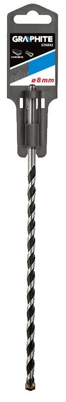 Wiertło do betonu 8 x 250 mm, końcówka motylkowa Wiertło do betonu 8 x 250 mm, końcówka motylkowa