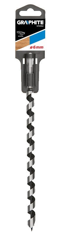 Wiertło do drewna spiralne, 6 x 250 mm Wiertło do drewna spiralne, 6 x 250 mm