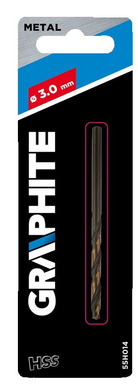 Wiertło do metalu HSS-CNC, 124 st, "Pro-Tec", 3.0 mm Wiertło do metalu HSS-CNC, 124 st, "Pro-Tec", 3.0 mm