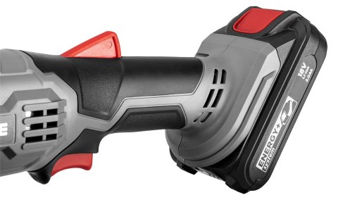 Szlifierka kątowa akumulatorowa Energy+ 18V, Li-Ion, tarcza 115 x 22.2 mm, bez akumulatora Szlifierka kątowa akumulatorowa Energy+ 18V, Li-Ion, tarcza 115 x 22.2 mm, bez akumulatora