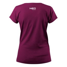 T-shirt damski bordowy, rozmiar XXL