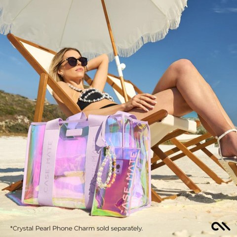 Case-Mate Soap Bubble Beach Tote with Phone Pouch - Wodoodporna torba plażowa na ramię z etui na telefon (Iridescent) Case-Mate Soap Bubble Beach Tote with Phone Pouch - Wodoodporna torba plażowa na ramię z etui na telefon (Iridescent)