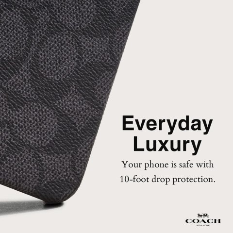 Coach Slim Wrap Signature C Case - Etui iPhone 15 Pro Max (Charcoal) Coach Slim Wrap Signature C Case - Etui iPhone 15 Pro Max (Charcoal)