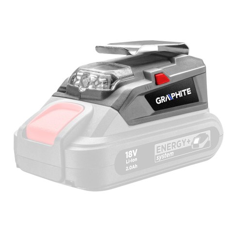 Adapter USB - latarka LED Energy+, bez akumulatora Adapter USB - latarka LED Energy+, bez akumulatora