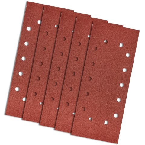 Papier ścierny 115 x 280 mm, K240, 5 szt., z otworami Papier ścierny 115 x 280 mm, K240, 5 szt., z otworami