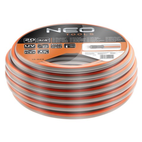 Wąż ogrodowy 3/4" x 20 m, 4-warstwowy NEO OPTIMA Wąż ogrodowy 3/4" x 20 m, 4-warstwowy NEO OPTIMA