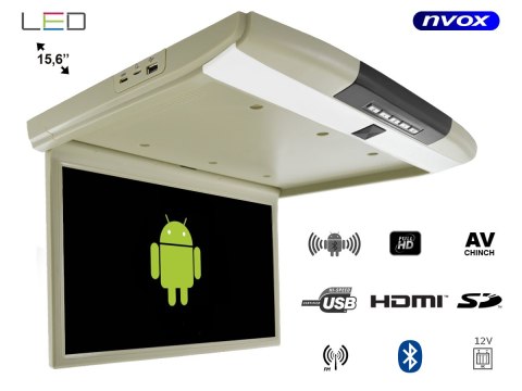 Monitor podwieszany podsufitowy led 15cali z systemem android usb fm bt wifi 12v Monitor podwieszany podsufitowy led 15cali z systemem android usb fm bt wifi 12v
