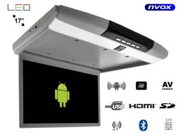 Monitor podwieszany podsufitowy led 17cali z systemem android usb fm bt wifi 12v/24v
