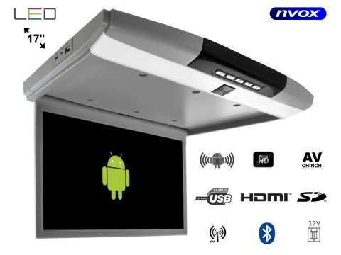 Monitor podwieszany podsufitowy led 17cali z systemem android usb fm bt wifi 12v/24v Monitor podwieszany podsufitowy led 17cali z systemem android usb fm bt wifi 12v/24v