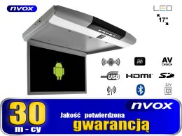 Monitor podwieszany podsufitowy led 17cali z systemem android usb fm bt wifi 12v/24v