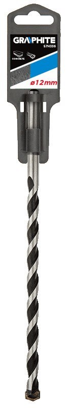 Wiertło do betonu 12 x 250 mm, końcówka motylkowa Wiertło do betonu 12 x 250 mm, końcówka motylkowa