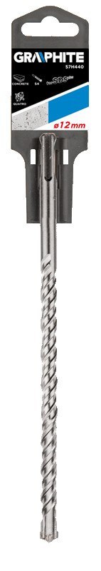 Wiertło do betonu SDS Plus, 12 x 210 mm, S4, quatro Wiertło do betonu SDS Plus, 12 x 210 mm, S4, quatro
