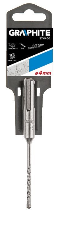 Wiertło do betonu SDS Plus, 4 x 110 mm, S4, quatro Wiertło do betonu SDS Plus, 4 x 110 mm, S4, quatro