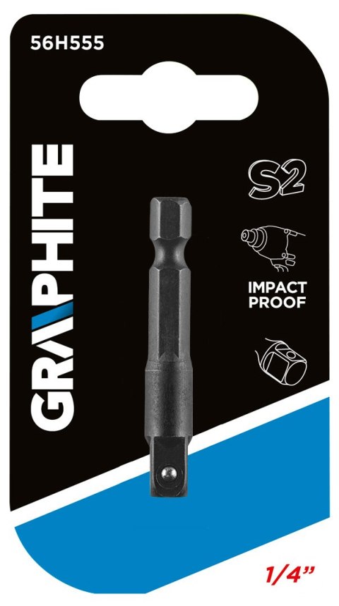 Adapter z 1/4" HEX na 1/4" KWADRAT Adapter z 1/4" HEX na 1/4" KWADRAT