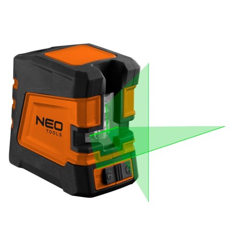 Laser krzyżowy 20 m, zielony, linia pozioma, pionowa i krzyżowa, uchwyt magnetyczny, etui Laser krzyżowy 20 m, zielony, linia pozioma, pionowa i krzyżowa, uchwyt magnetyczny, etui