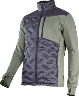 Bluza ocieplana czarno-zielona, 