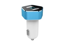 Ładowarka samochodowa z woltomierzem 2xusb pch pro-05 amio-02358