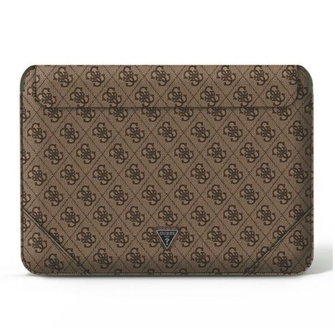 Guess 4G Uptown Triangle Logo Sleeve - Etui na notebooka 16" (brązowy) Guess 4G Uptown Triangle Logo Sleeve - Etui na notebooka 16" (brązowy)