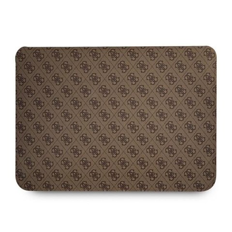 Guess 4G Uptown Triangle Logo Sleeve - Etui na notebooka 16" (brązowy) Guess 4G Uptown Triangle Logo Sleeve - Etui na notebooka 16" (brązowy)
