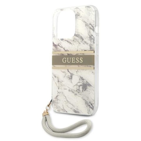 Guess Marble Strap - Etui iPhone 13 Pro Max (szary) Guess Marble Strap - Etui iPhone 13 Pro Max (szary)