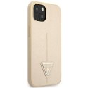 Guess Saffiano Triangle Logo Case - Etui iPhone 13 (beżowy)
