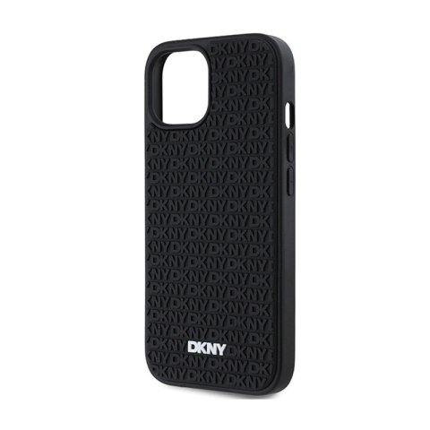 DKNY 3D Rubber Repeat Pattern - Etui iPhone 15 / 14 / 13 (czarny) DKNY 3D Rubber Repeat Pattern - Etui iPhone 15 / 14 / 13 (czarny)
