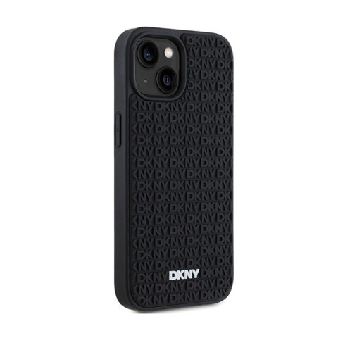 DKNY 3D Rubber Repeat Pattern - Etui iPhone 15 Plus (czarny) DKNY 3D Rubber Repeat Pattern - Etui iPhone 15 Plus (czarny)