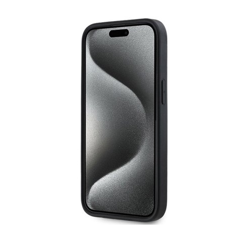 DKNY 3D Rubber Repeat Pattern - Etui iPhone 15 Plus (czarny) DKNY 3D Rubber Repeat Pattern - Etui iPhone 15 Plus (czarny)