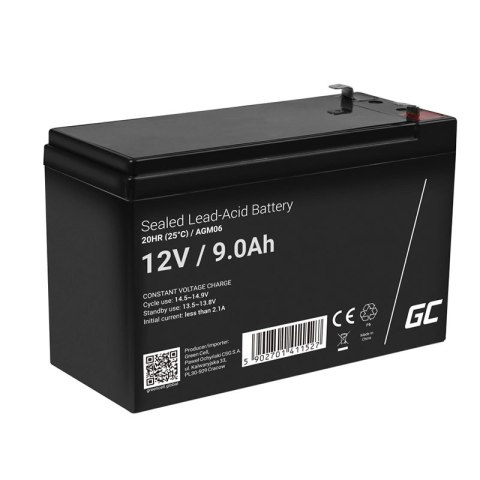 Green Cell - AGM VRLA 12V 9Ah bezobsługowy akumulator do UPS Green Cell - AGM VRLA 12V 9Ah bezobsługowy akumulator do UPS
