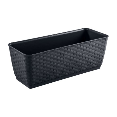 Doniczka rattanowa z hakami Ratolla DRL400PW antracyt Doniczka rattanowa z hakami Ratolla DRL400PW antracyt