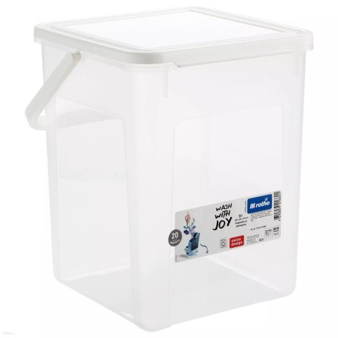 Pojemnik na proszek tabletki 5kg 9L Rotho przezroczysty Pojemnik na proszek tabletki 5kg 9L Rotho przezroczysty