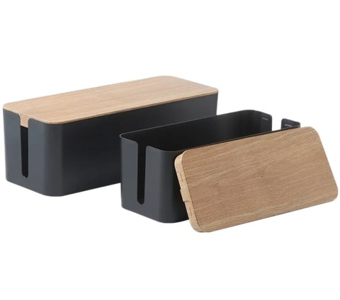 AG381D Organizer na kable listwy czarny AG381D Organizer na kable listwy czarny