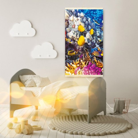 Grzejnik na podczerwień - giętki panel grzewczy 430W TRIO wzór 12 gołąb, wymiary 100x57cm z regulatorem Grzejnik na podczerwień - giętki panel grzewczy 430W TRIO wzór 12 gołąb, wymiary 100x57cm z regulatorem