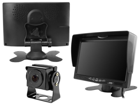 Monitor samochodowy lcd 7cali ahd cofania i monitoringu z obsługą 1 kamery 12v 24v Monitor samochodowy lcd 7cali ahd cofania i monitoringu z obsługą 1 kamery 12v 24v