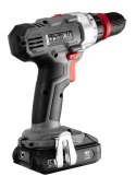 Wiertarko-wkrętarka akumulatorowa Energy+ 18V, zdejmowany uchwyt 10 mm, plus adapter kątowy i adapte