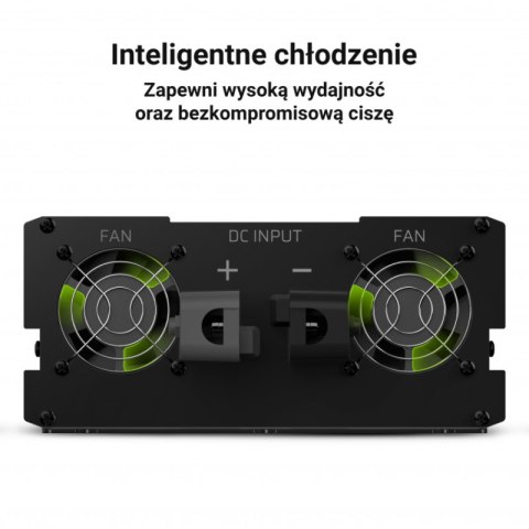 Green Cell - Przetwornica napięcia Inwerter Green Cell® 12V na 230V 2000W/4000W Czysta sinusoida Green Cell - Przetwornica napięcia Inwerter Green Cell® 12V na 230V 2000W/4000W Czysta sinusoida