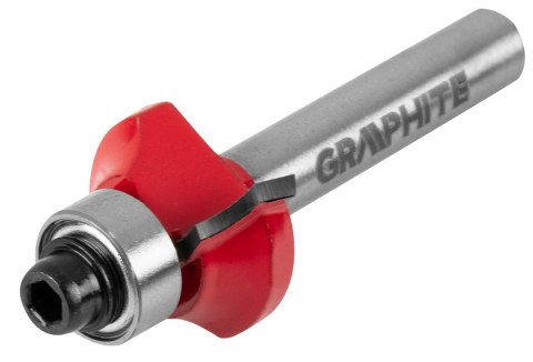Frez kształtowy z łożyskiem, zaokrąglający, HM, 19 x 6.5 mm, trzpień 6 mm Frez kształtowy z łożyskiem, zaokrąglający, HM, 19 x 6.5 mm, trzpień 6 mm