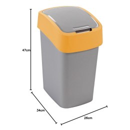 Kosz na śmieci Curver Flip Bin 25L pomarańczowy