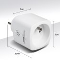 Zdalnie sterowane gniazdko WiFi GreenBlue, Android/iOS/Alexa/Google Home, zuż. energii, timer, max 3680W, typ E, GB720 E