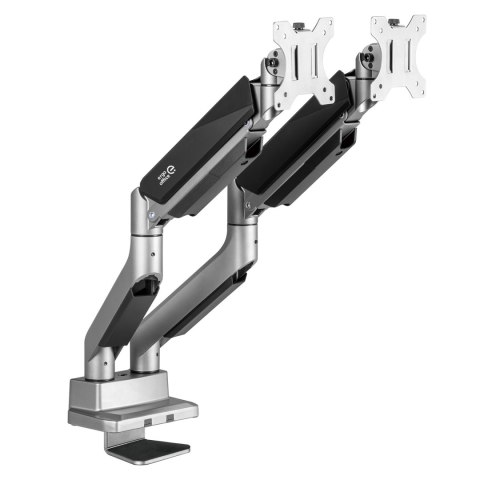 Uchwyt biurkowy na dwa monitory uniwersalny Ergo Office, sprężyna gazowa 17"-35" 15kg, VESA 75x75 / 100x100, ER-446 Uchwyt biurkowy na dwa monitory uniwersalny Ergo Office, sprężyna gazowa 17"-35" 15kg, VESA 75x75 / 100x100, ER-446