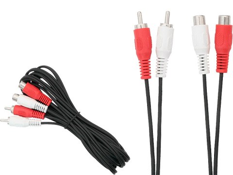 0476# Przedłużacz rca: 2xwtyk/2xgniazdo 3m 0476# Przedłużacz rca: 2xwtyk/2xgniazdo 3m