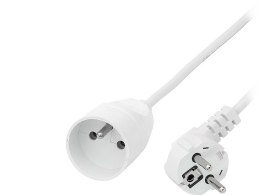9817# Przedłużacz sieciowy ps-171 1-gniazdo z uziemieniem 5m biały 3x1mm