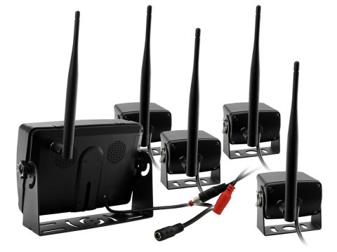 Monitor rejestrator samochodowy lcd 7cali ahd z obsługą 4 bezprzewodowych kamer 12v 24v Monitor rejestrator samochodowy lcd 7cali ahd z obsługą 4 bezprzewodowych kamer 12v 24v
