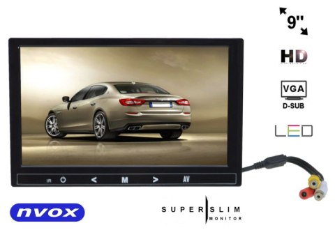 Nvox hm 910 vga monitor samochodowy lub wolnostojący lcd 9cali cali led hd vga hdmi av 12v 230v Nvox hm 910 vga monitor samochodowy lub wolnostojący lcd 9cali cali led hd vga hdmi av 12v 230v