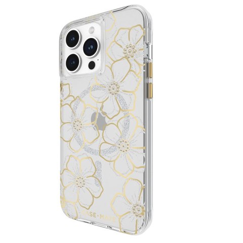 Case-Mate Floral Gems MagSafe - Etui iPhone 15 Pro Max (Gold) Case-Mate Floral Gems MagSafe - Etui iPhone 15 Pro Max (Gold)