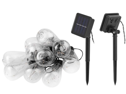 Girlanda ogrodowa solarna TRACER 100 LED 10 żarówek Girlanda ogrodowa solarna TRACER 100 LED 10 żarówek