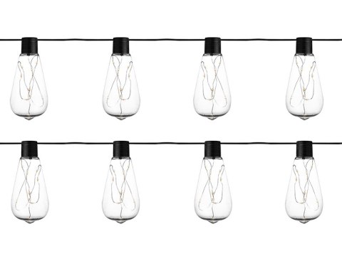 Girlanda ogrodowa solarna TRACER 100 LED 10 żarówek Girlanda ogrodowa solarna TRACER 100 LED 10 żarówek